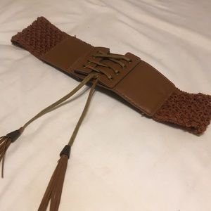 Brown waist belt